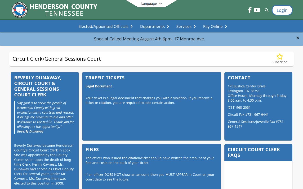 Henderson County court record source for released inmate dispositions